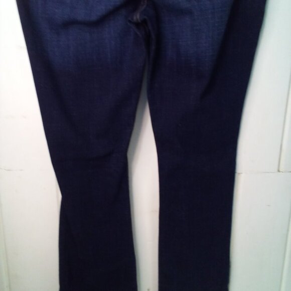 Lee Jeans Women 18 Long Curvy Fit Boot Cut Dark Wash Blue - Picture 15 of 16